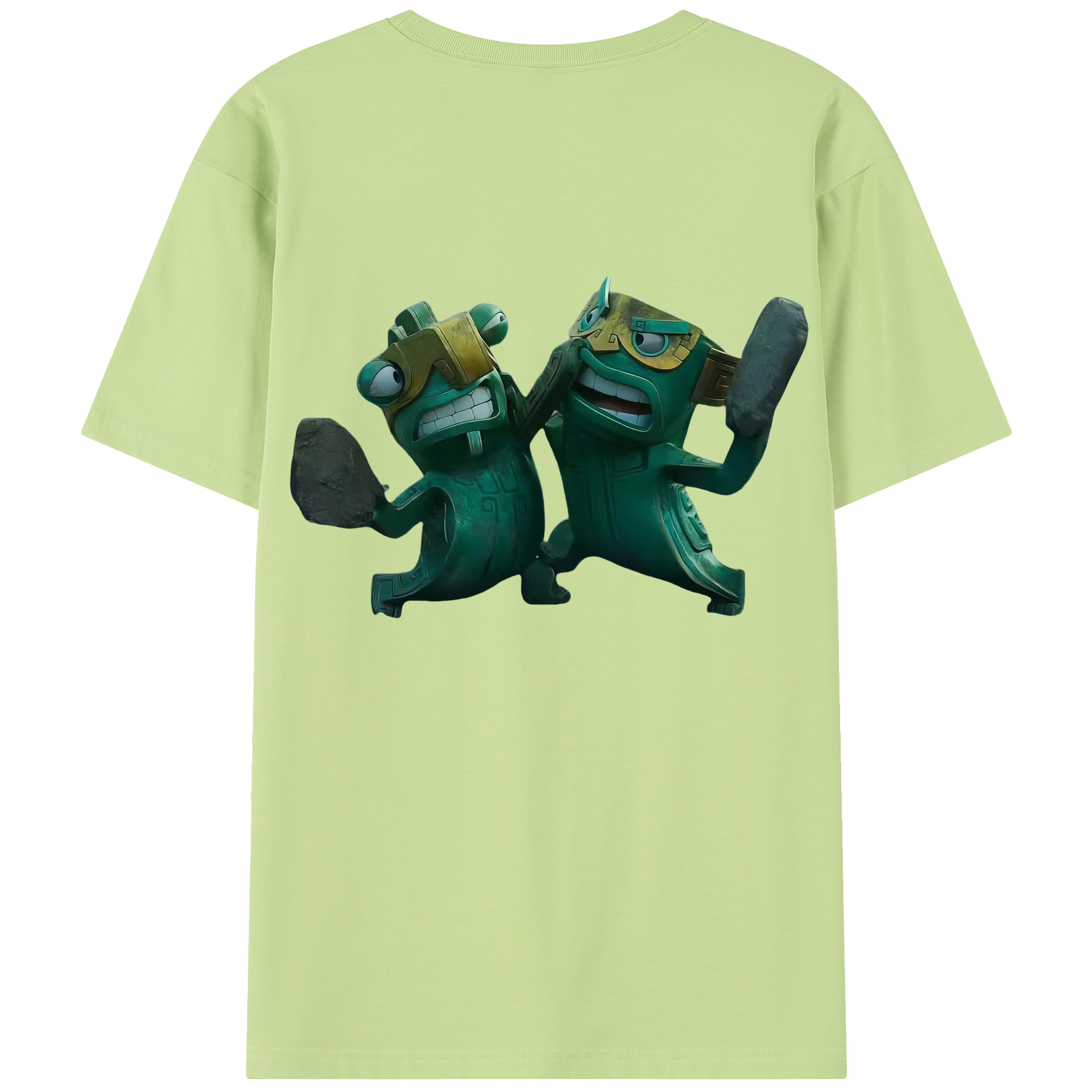 （画像用） Ne Zha 2 ナタ 魔童の大暴れ 綿100％半袖Tシャツ（背面プリント）